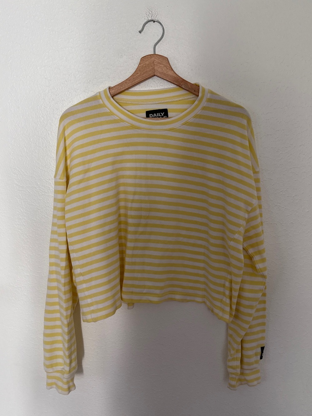 Daily Drills Striped Cotton Long Sleeve | Lemonade - Picture 2 of 5